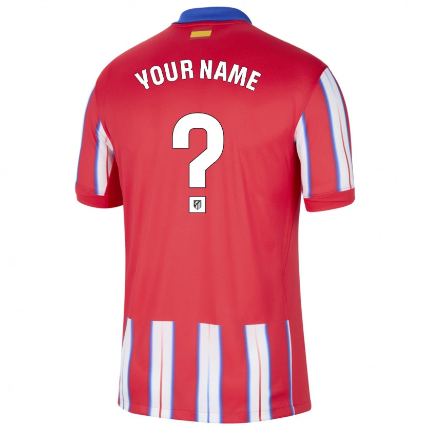 Danxen Mænd Dit Navn #0 Rød Hvid Blå Hjemmebane Spillertrøjer 2024/25 Trøje T-Shirt