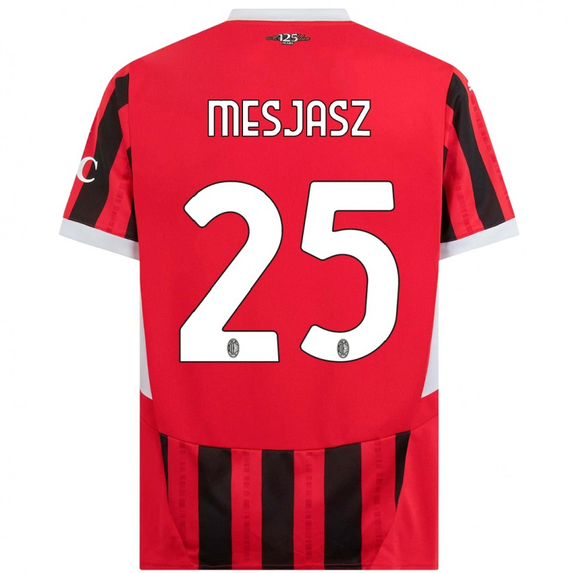 Danxen Mænd Małgorzata Mesjasz #25 Rød Sort Hjemmebane Spillertrøjer 2024/25 Trøje T-Shirt
