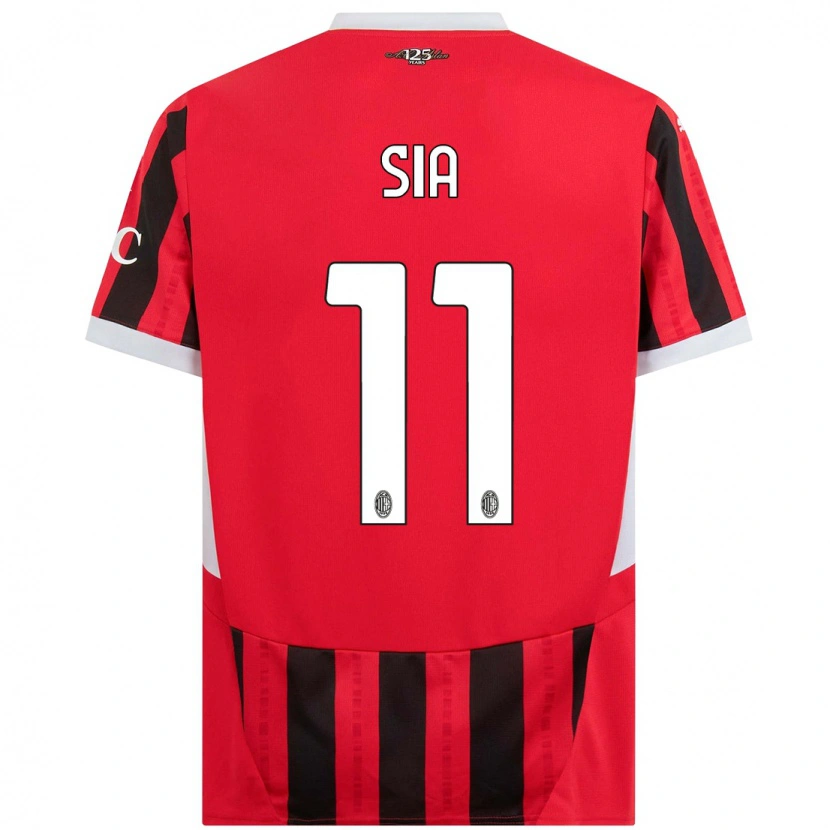 Danxen Mænd Diego Sia #11 Rød Sort Hjemmebane Spillertrøjer 2024/25 Trøje T-Shirt