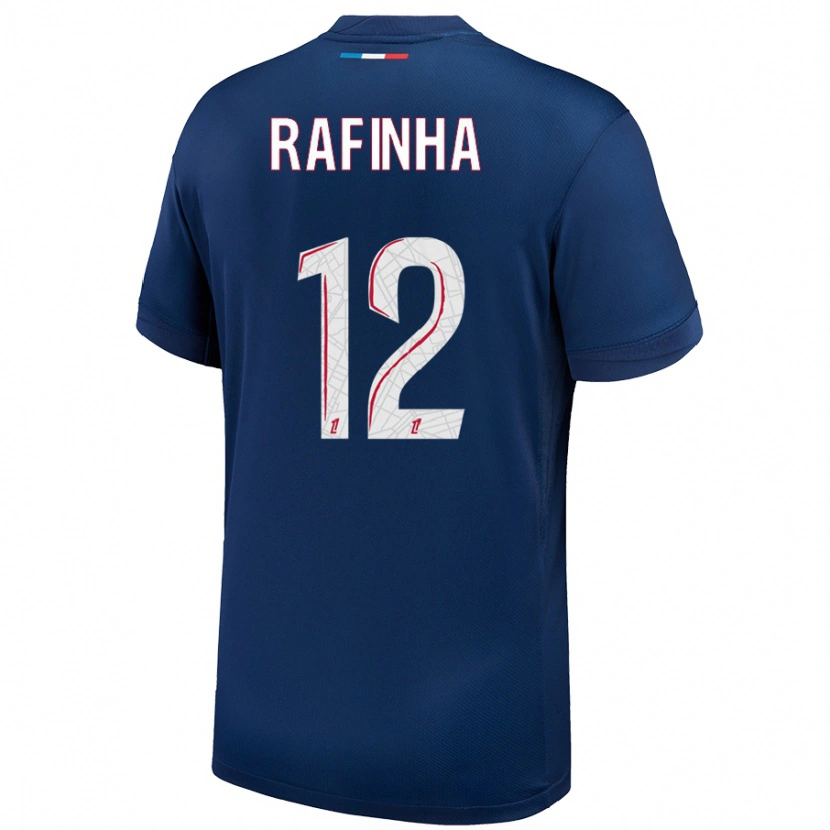 Danxen Mænd Rafinha #12 Marineblå Hvid Hjemmebane Spillertrøjer 2024/25 Trøje T-Shirt