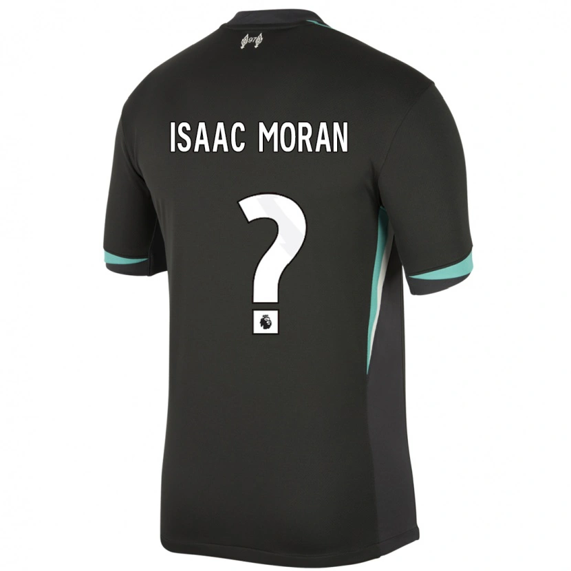 Danxen Mænd Isaac Moran #0 Sort Antracit Hvid Udebane Spillertrøjer 2024/25 Trøje T-Shirt