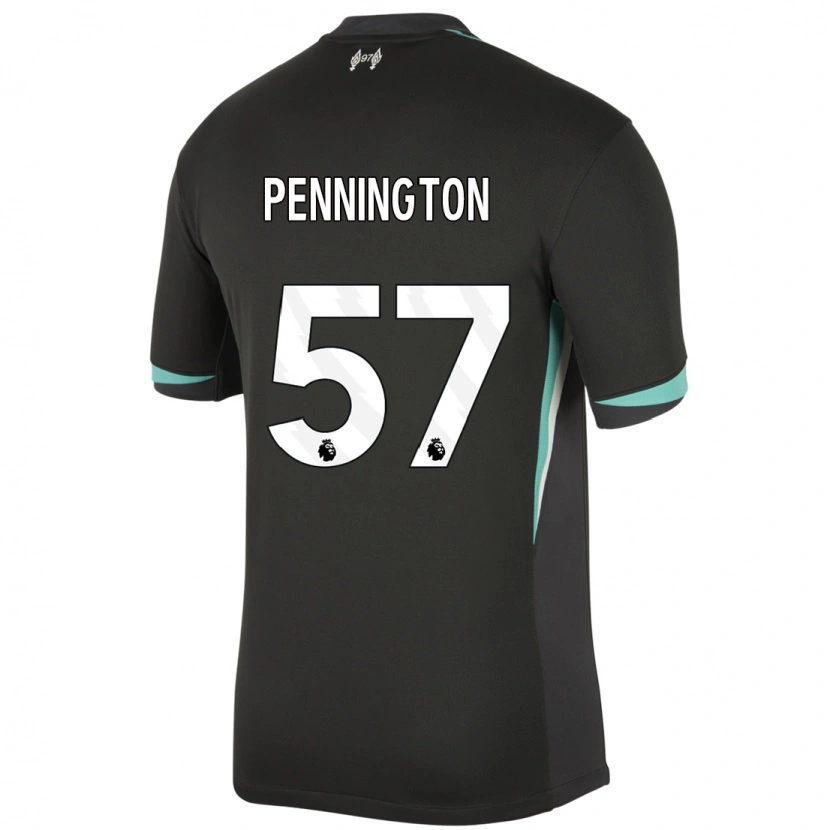 Danxen Mænd Cody Pennington #57 Sort Antracit Hvid Udebane Spillertrøjer 2024/25 Trøje T-Shirt