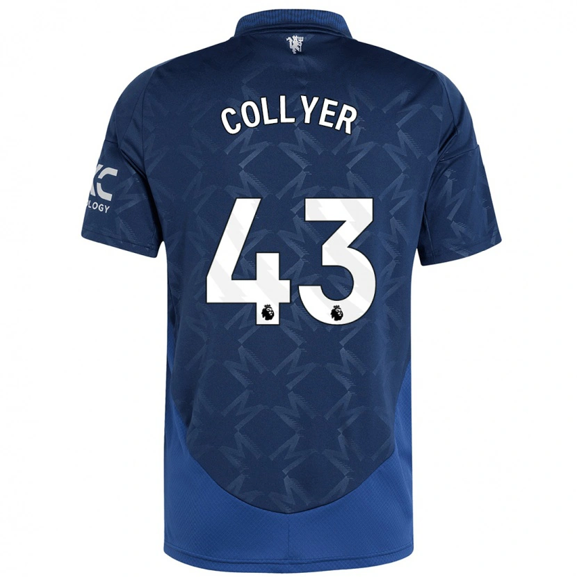 Danxen Mænd Toby Collyer #43 Indigo Udebane Spillertrøjer 2024/25 Trøje T-Shirt
