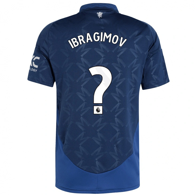 Danxen Mænd Amir Ibragimov #0 Indigo Udebane Spillertrøjer 2024/25 Trøje T-Shirt