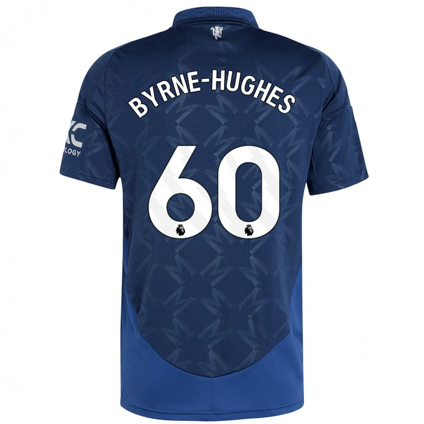 Danxen Mænd Cameron Byrne-Hughes #60 Indigo Udebane Spillertrøjer 2024/25 Trøje T-Shirt