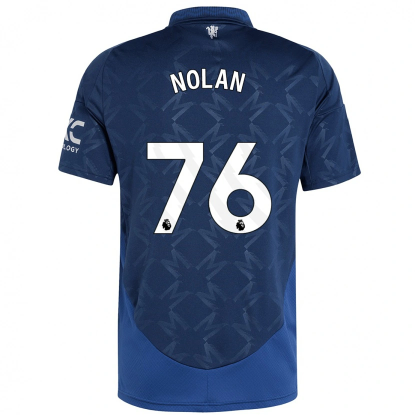 Danxen Mænd James Nolan #76 Indigo Udebane Spillertrøjer 2024/25 Trøje T-Shirt