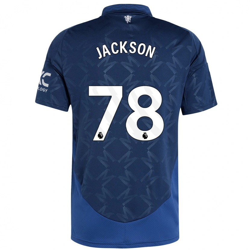 Danxen Mænd Louis Jackson #78 Indigo Udebane Spillertrøjer 2024/25 Trøje T-Shirt