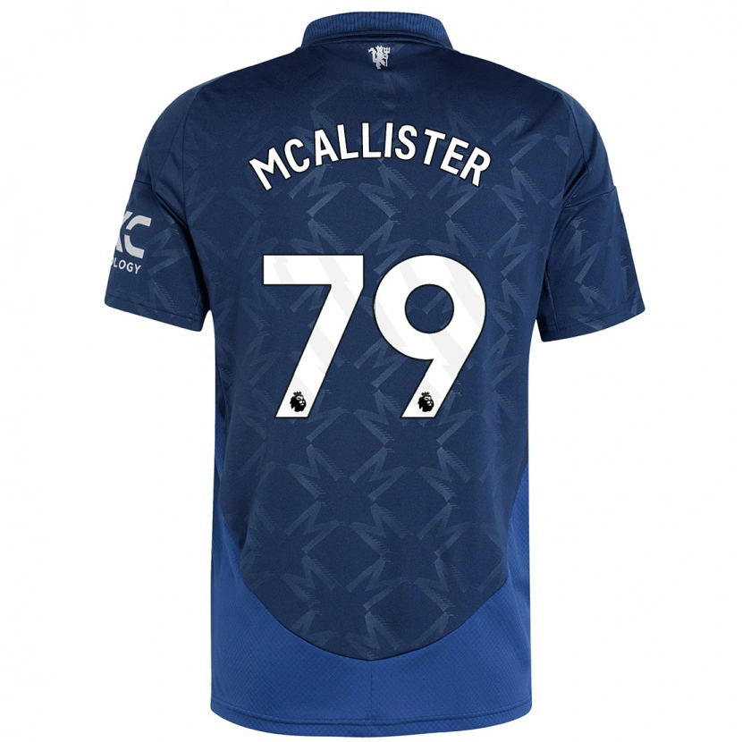 Danxen Mænd Finley Mcallister #79 Indigo Udebane Spillertrøjer 2024/25 Trøje T-Shirt