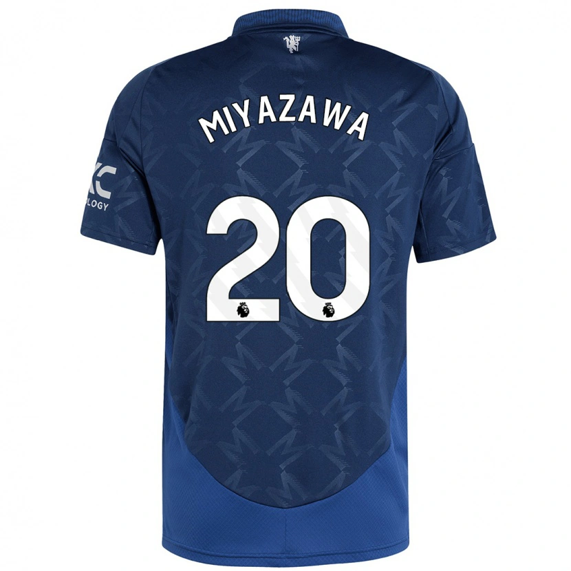 Danxen Mænd Hinata Miyazawa #20 Indigo Udebane Spillertrøjer 2024/25 Trøje T-Shirt