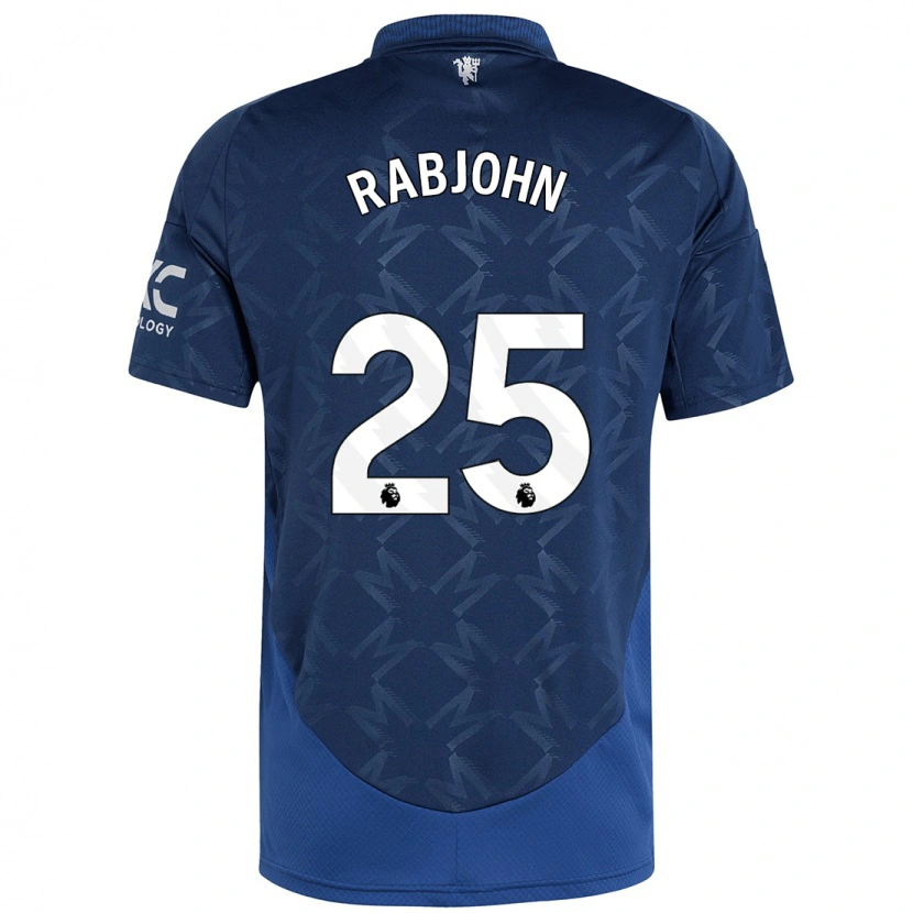 Danxen Mænd Evie Rabjohn #25 Indigo Udebane Spillertrøjer 2024/25 Trøje T-Shirt