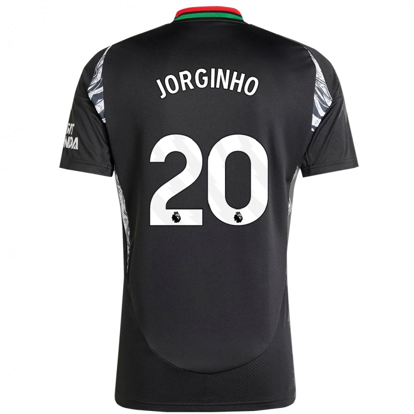 Danxen Mænd Jorginho #20 Sort Udebane Spillertrøjer 2024/25 Trøje T-Shirt