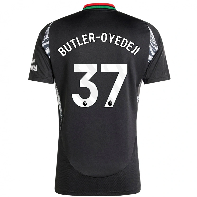 Danxen Mænd Nathan Butler-Oyedeji #37 Sort Udebane Spillertrøjer 2024/25 Trøje T-Shirt