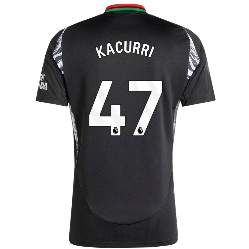 Danxen Mænd Maldini Kacurri #47 Sort Udebane Spillertrøjer 2024/25 Trøje T-Shirt
