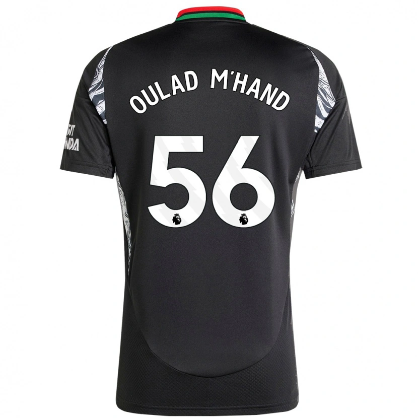 Danxen Mænd Salah-Eddine Oulad M'hand #56 Sort Udebane Spillertrøjer 2024/25 Trøje T-Shirt
