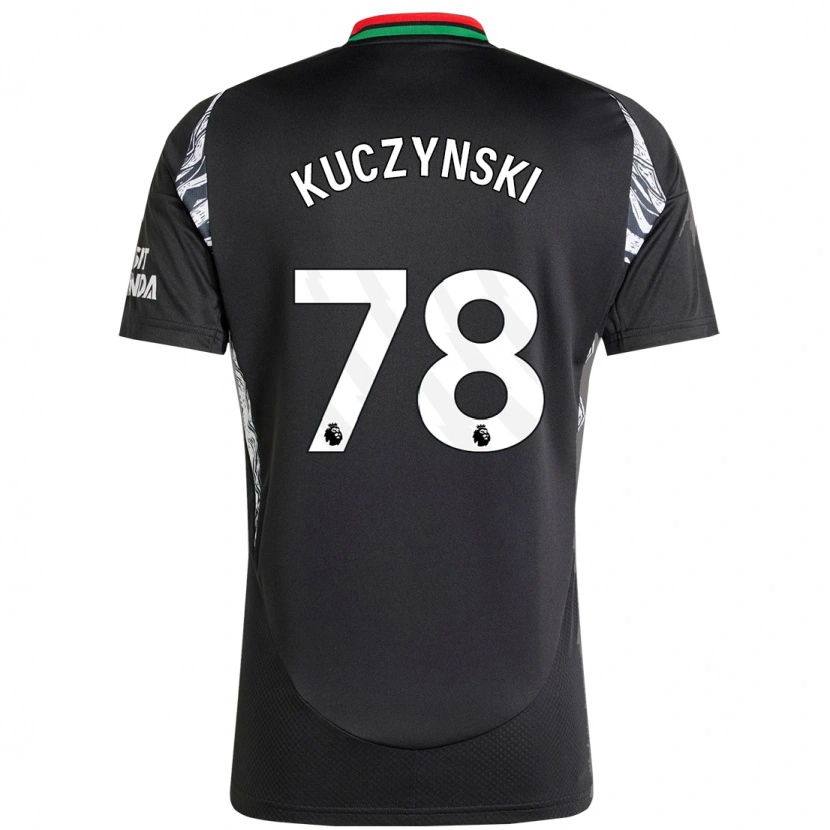 Danxen Mænd Max Kuczynski #78 Sort Udebane Spillertrøjer 2024/25 Trøje T-Shirt