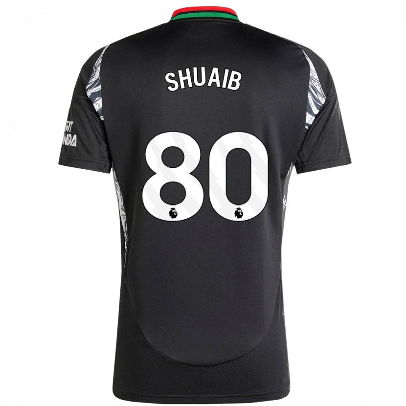 Danxen Mænd Zac Shuaib #80 Sort Udebane Spillertrøjer 2024/25 Trøje T-Shirt