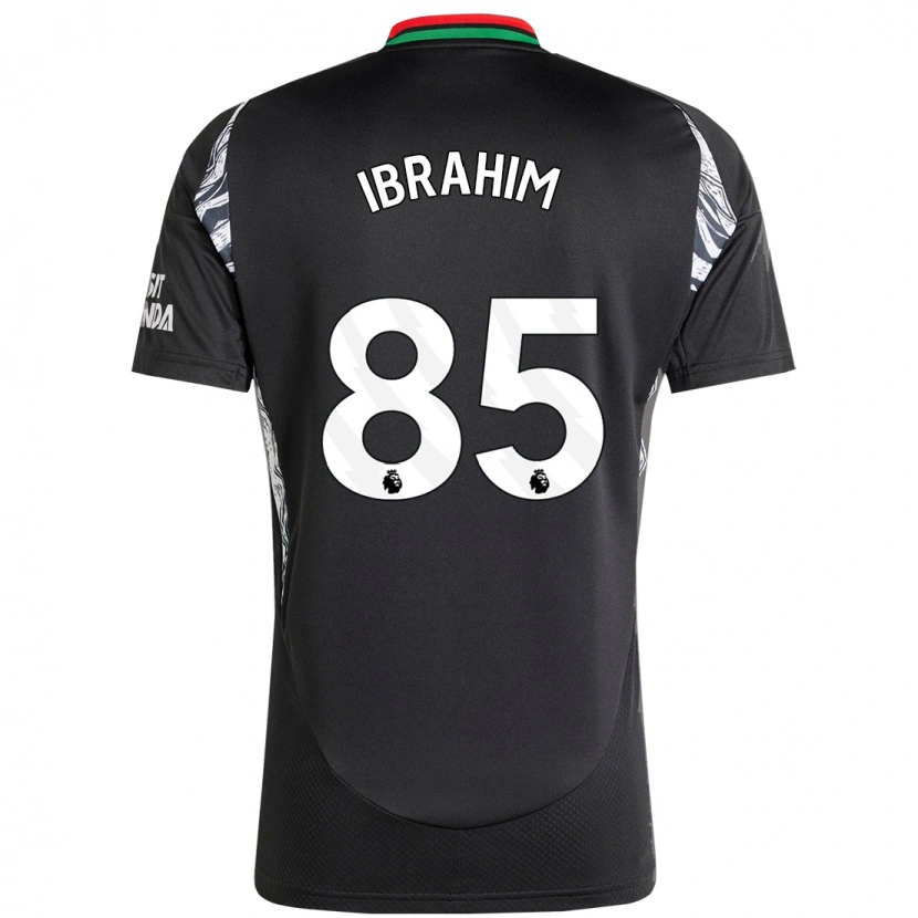 Danxen Mænd Ife Ibrahim #85 Sort Udebane Spillertrøjer 2024/25 Trøje T-Shirt