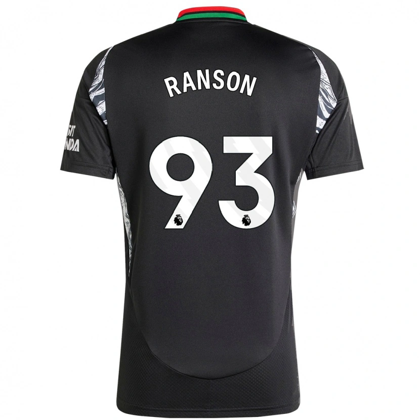 Danxen Mænd Khari Ranson #93 Sort Udebane Spillertrøjer 2024/25 Trøje T-Shirt