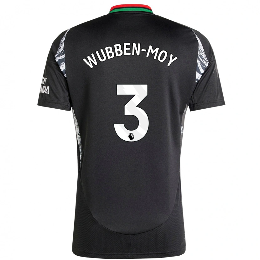 Danxen Mænd Lotte Wubben-Moy #3 Sort Udebane Spillertrøjer 2024/25 Trøje T-Shirt