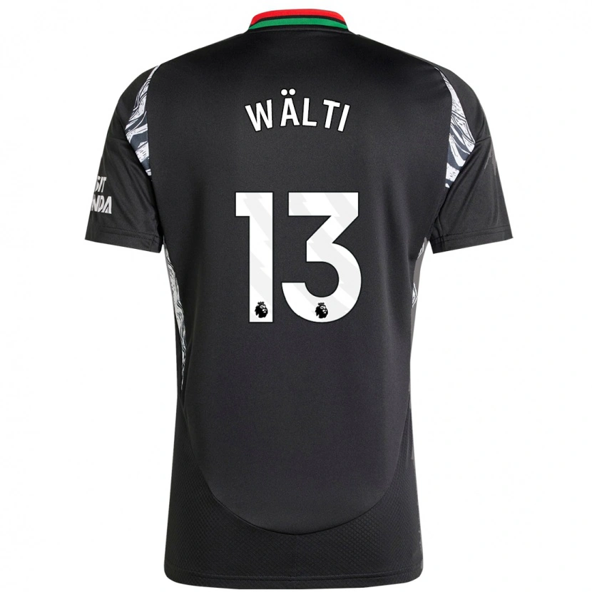 Danxen Mænd Lia Wälti #13 Sort Udebane Spillertrøjer 2024/25 Trøje T-Shirt