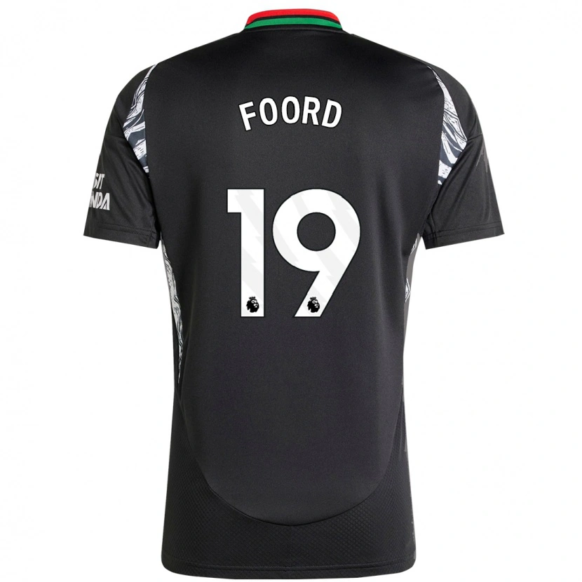 Danxen Mænd Caitlin Foord #19 Sort Udebane Spillertrøjer 2024/25 Trøje T-Shirt