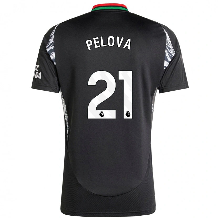 Danxen Mænd Victoria Pelova #21 Sort Udebane Spillertrøjer 2024/25 Trøje T-Shirt