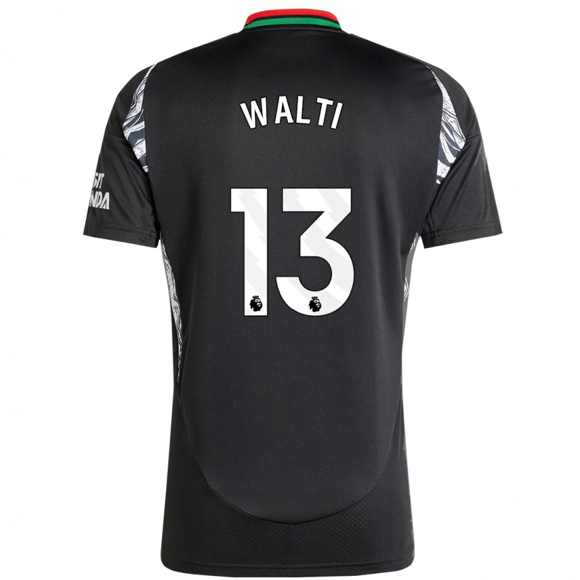 Danxen Mænd Lia Walti #13 Sort Udebane Spillertrøjer 2024/25 Trøje T-Shirt