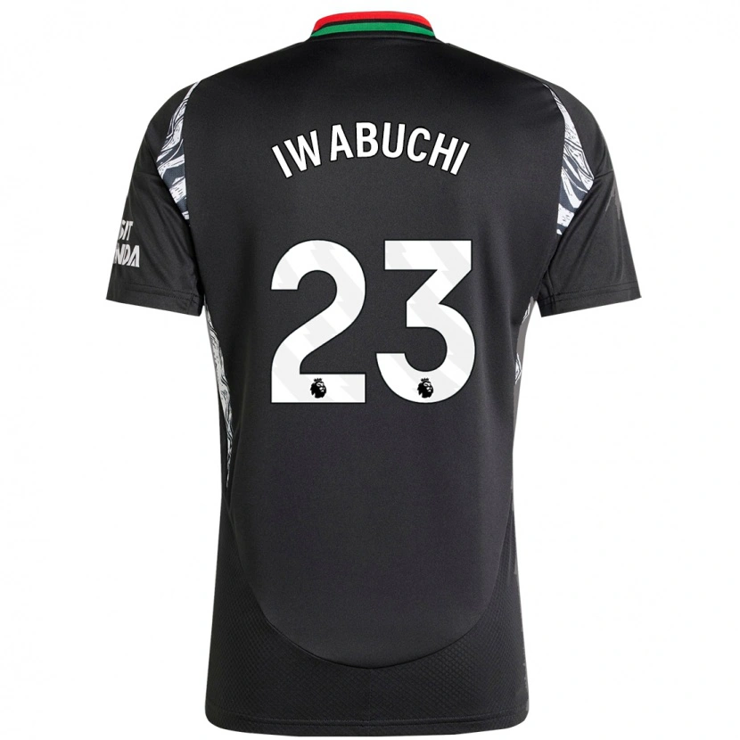 Danxen Mænd Mana Iwabuchi #23 Sort Udebane Spillertrøjer 2024/25 Trøje T-Shirt