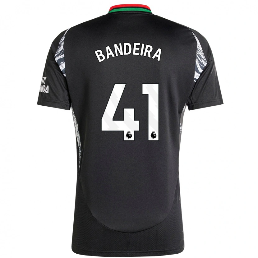 Danxen Mænd Mauro Bandeira #41 Sort Udebane Spillertrøjer 2024/25 Trøje T-Shirt