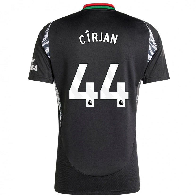 Danxen Mænd Catalin Cîrjan #44 Sort Udebane Spillertrøjer 2024/25 Trøje T-Shirt