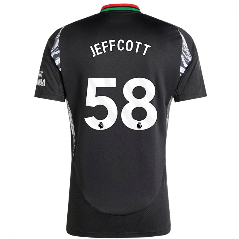 Danxen Mænd Henry Jeffcott #58 Sort Udebane Spillertrøjer 2024/25 Trøje T-Shirt