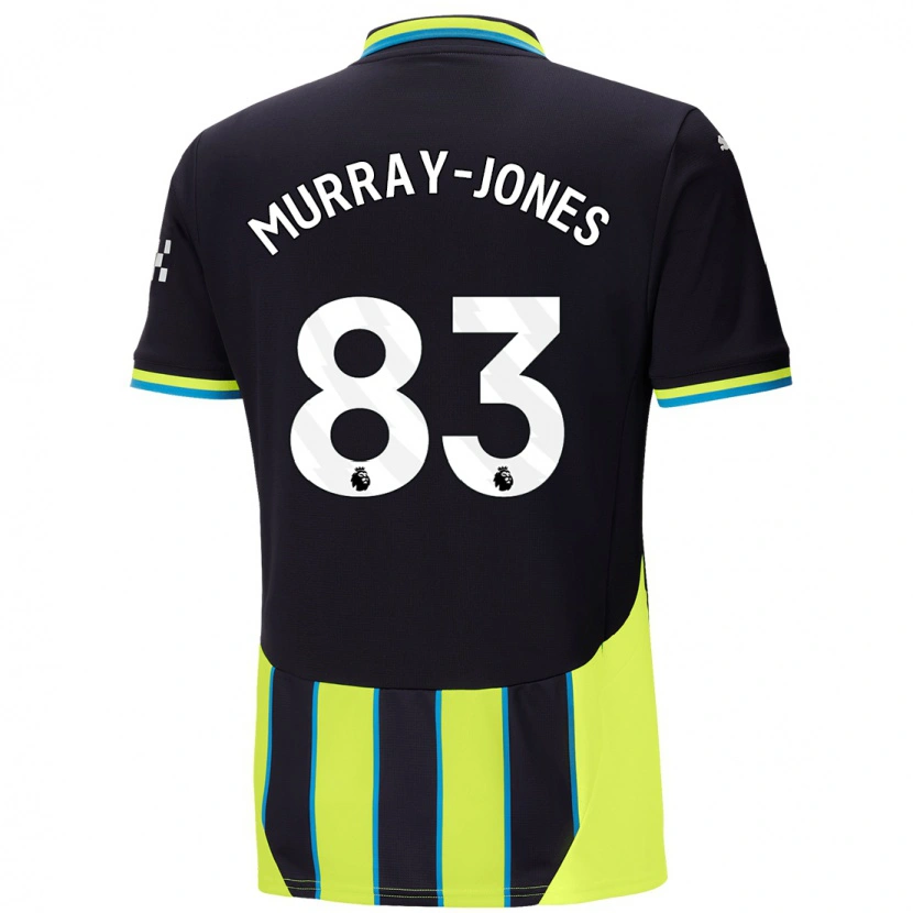 Danxen Mænd George Murray-Jones #83 Blå Gul Udebane Spillertrøjer 2024/25 Trøje T-Shirt