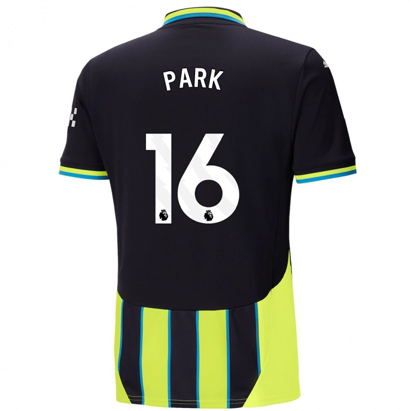 Danxen Mænd Jess Park #16 Blå Gul Udebane Spillertrøjer 2024/25 Trøje T-Shirt