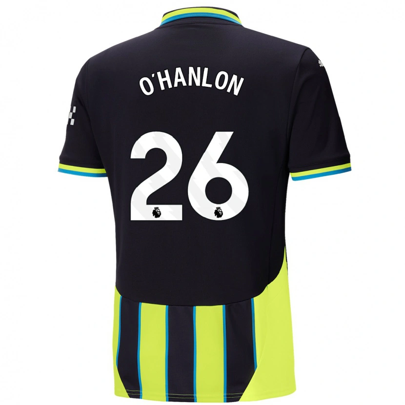 Danxen Mænd Tara O'hanlon #26 Blå Gul Udebane Spillertrøjer 2024/25 Trøje T-Shirt