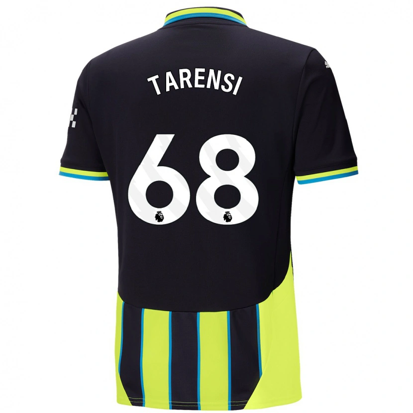 Danxen Mænd Oscar Tarensi #68 Blå Gul Udebane Spillertrøjer 2024/25 Trøje T-Shirt