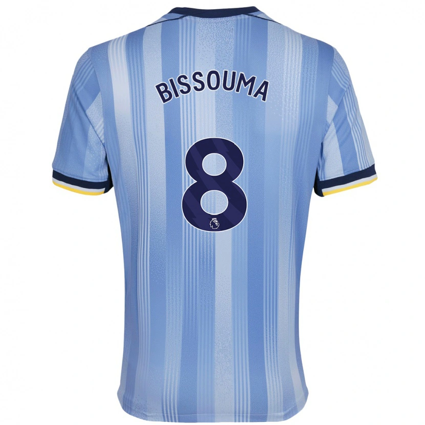 Danxen Mænd Yves Bissouma #8 Lyseblå Udebane Spillertrøjer 2024/25 Trøje T-Shirt