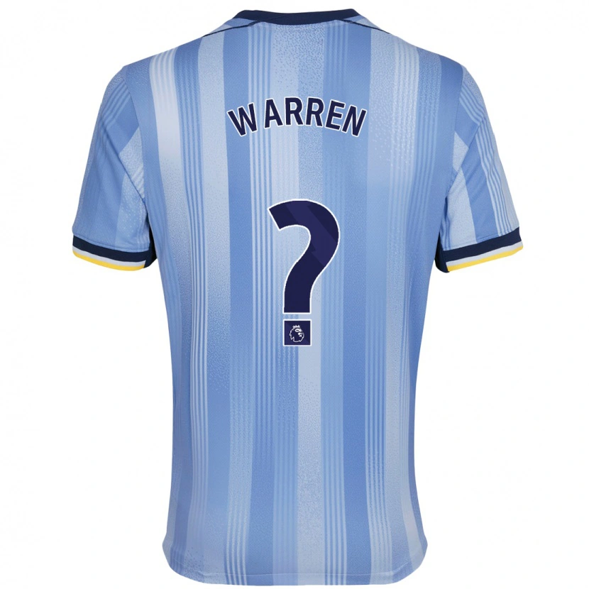 Danxen Mænd Charlie Warren #0 Lyseblå Udebane Spillertrøjer 2024/25 Trøje T-Shirt