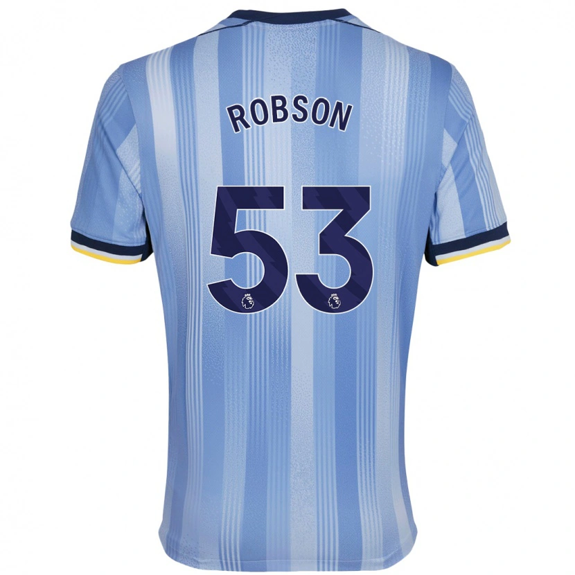 Danxen Mænd Max Robson #53 Lyseblå Udebane Spillertrøjer 2024/25 Trøje T-Shirt
