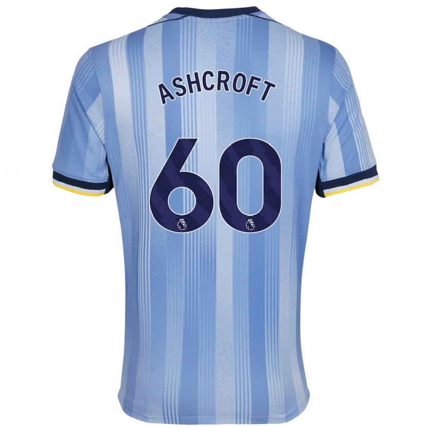 Danxen Mænd Tyrell Ashcroft #60 Lyseblå Udebane Spillertrøjer 2024/25 Trøje T-Shirt