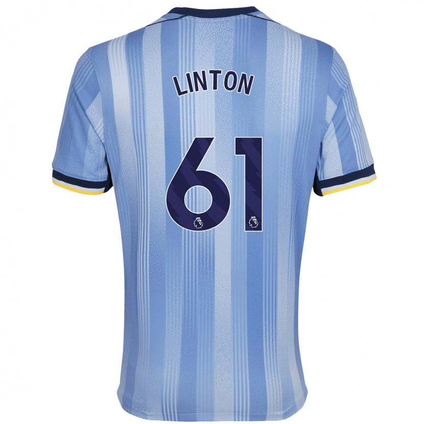Danxen Mænd Jahziah Linton #61 Lyseblå Udebane Spillertrøjer 2024/25 Trøje T-Shirt