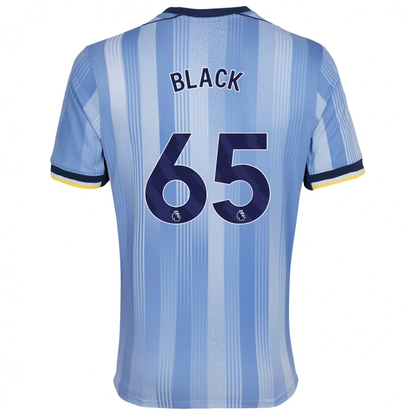 Danxen Mænd Leo Black #65 Lyseblå Udebane Spillertrøjer 2024/25 Trøje T-Shirt