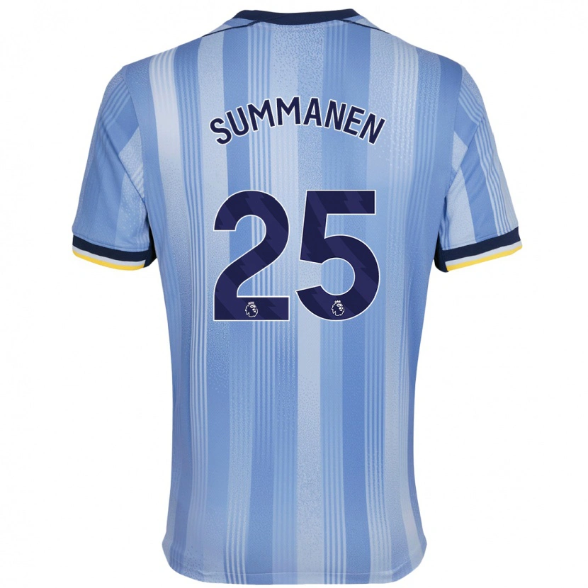 Danxen Mænd Eveliina Summanen #25 Lyseblå Udebane Spillertrøjer 2024/25 Trøje T-Shirt
