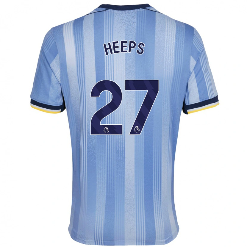 Danxen Mænd Eleanor Heeps #27 Lyseblå Udebane Spillertrøjer 2024/25 Trøje T-Shirt