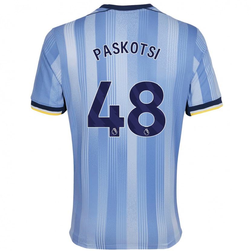 Danxen Mænd Maksim Paskotsi #48 Lyseblå Udebane Spillertrøjer 2024/25 Trøje T-Shirt