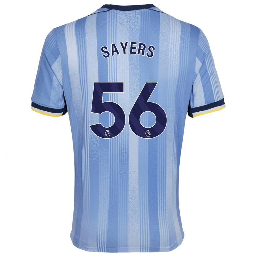 Danxen Mænd Charlie Sayers #56 Lyseblå Udebane Spillertrøjer 2024/25 Trøje T-Shirt