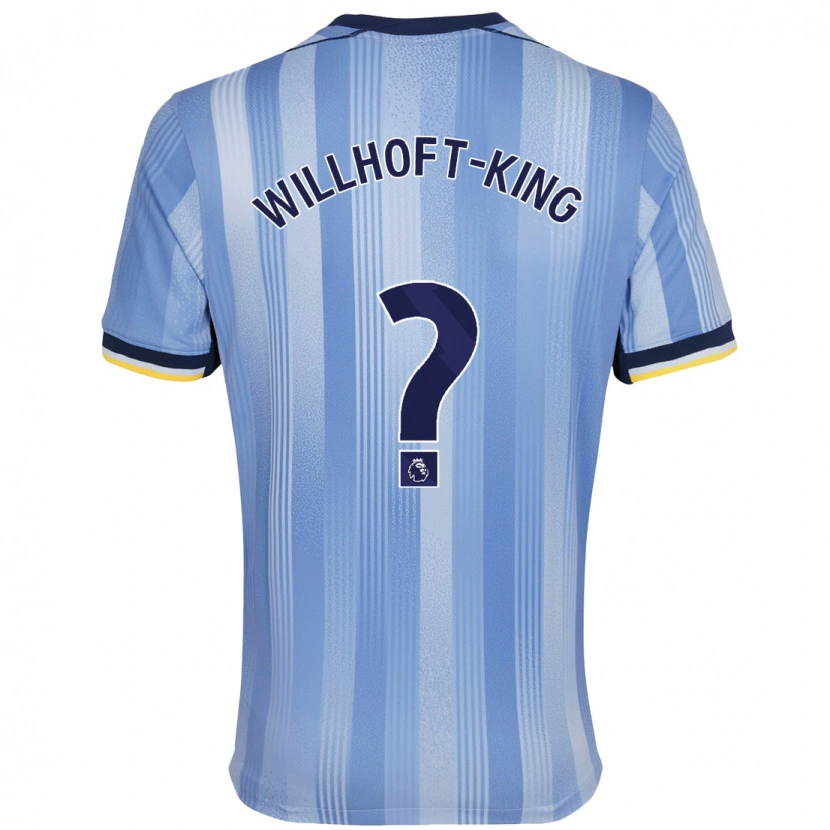 Danxen Mænd Han Willhoft-King #0 Lyseblå Udebane Spillertrøjer 2024/25 Trøje T-Shirt