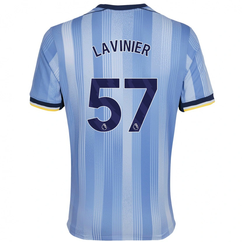 Danxen Mænd Marcel Lavinier #57 Lyseblå Udebane Spillertrøjer 2024/25 Trøje T-Shirt