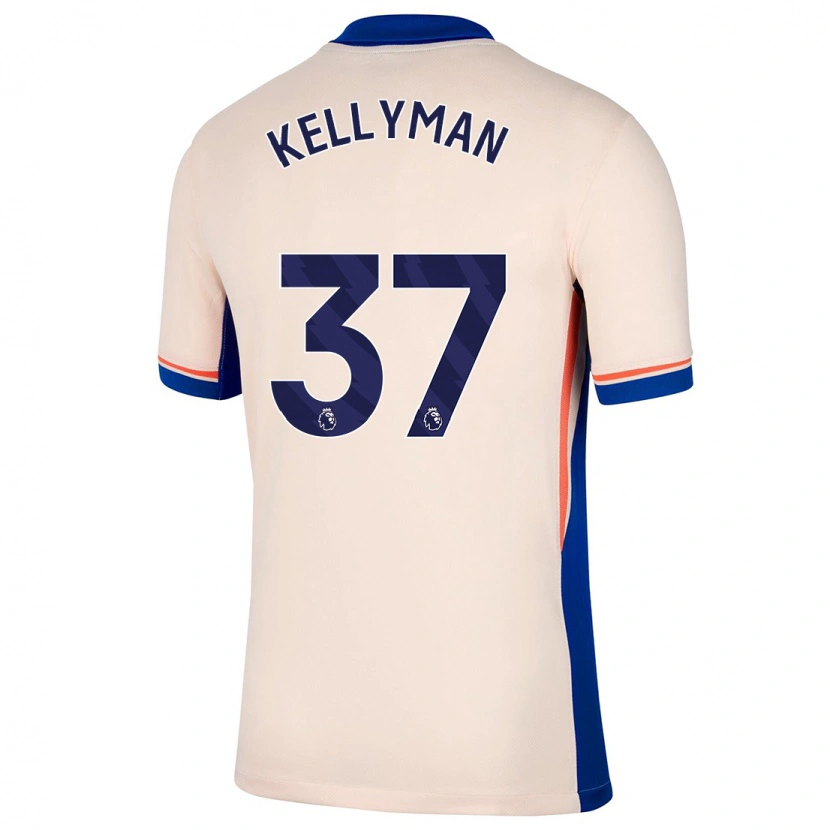 Danxen Mænd Omari Kellyman #37 Lys Beige Udebane Spillertrøjer 2024/25 Trøje T-Shirt