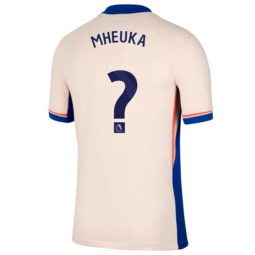 Danxen Mænd Shumaira Mheuka #0 Lys Beige Udebane Spillertrøjer 2024/25 Trøje T-Shirt