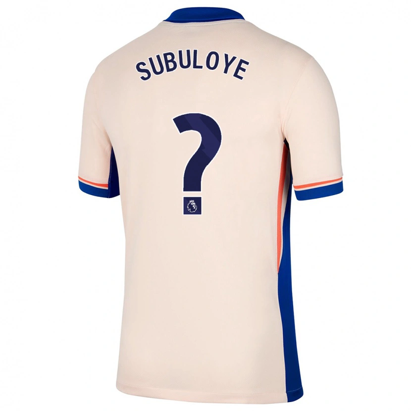 Danxen Mænd Olutayo Subuloye #0 Lys Beige Udebane Spillertrøjer 2024/25 Trøje T-Shirt
